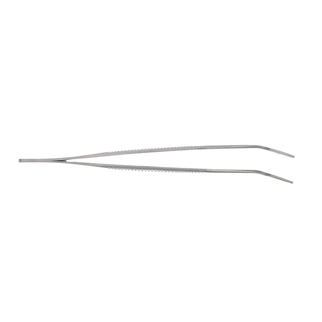 Pinza Curvada Membranas MASTER: precisa y ergonómica para cirugía dental.