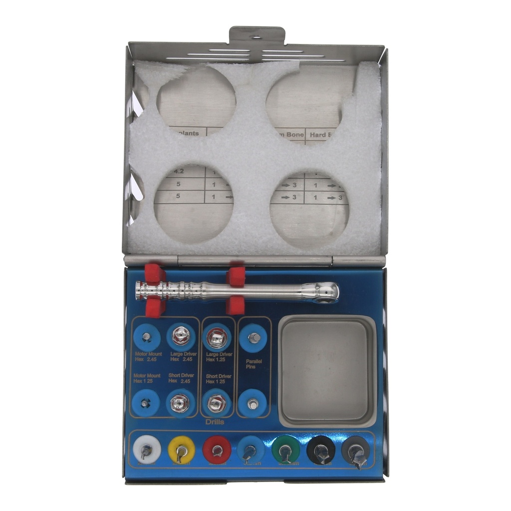 Kit fresas quirúrgicas implantes Master (15 piezas)