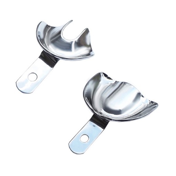 Cubetas de impresión lisas MASTER para edéntulos (juego de 8)