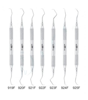 Kit curetas Gracey MASTER 07 inox mango vacío 8mm (MINI FIVE)