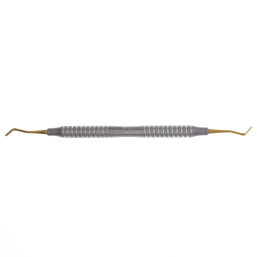 Espátula composite curva titanio 1.8mm MASTER Gold Line