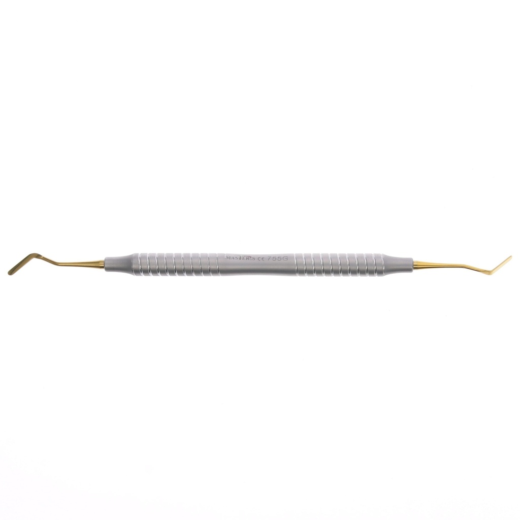 Espátula composite curva titanio 2.2mm Master Gold Line