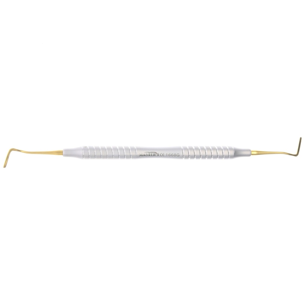 Espátula dental Mini Curva titanio 2.0mm Gold Line Master