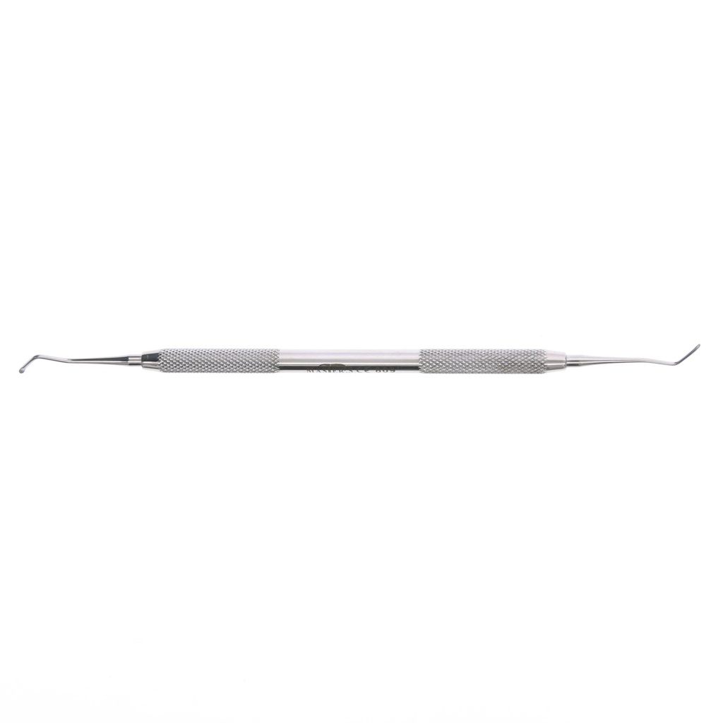 Excavador cuchara oval doble Master: instrumento dental para limpieza.