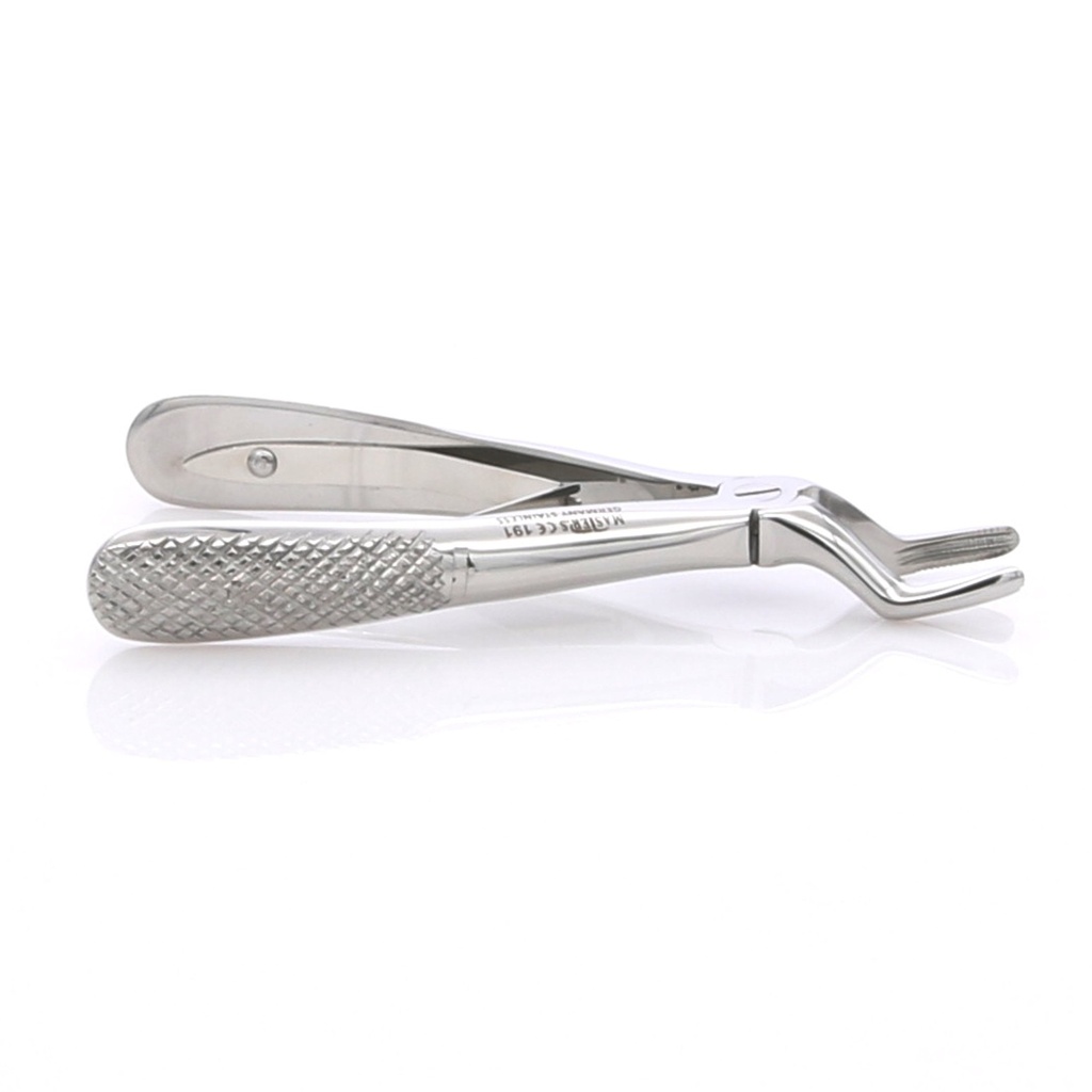 Fórceps pediátrico Master 51S para extracción de raíces superiores.