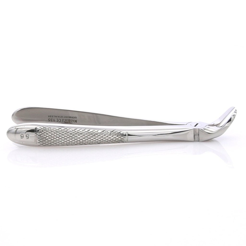 Fórceps separador raíces angulado Nº 56 MASTER. Extracción dental precisa.