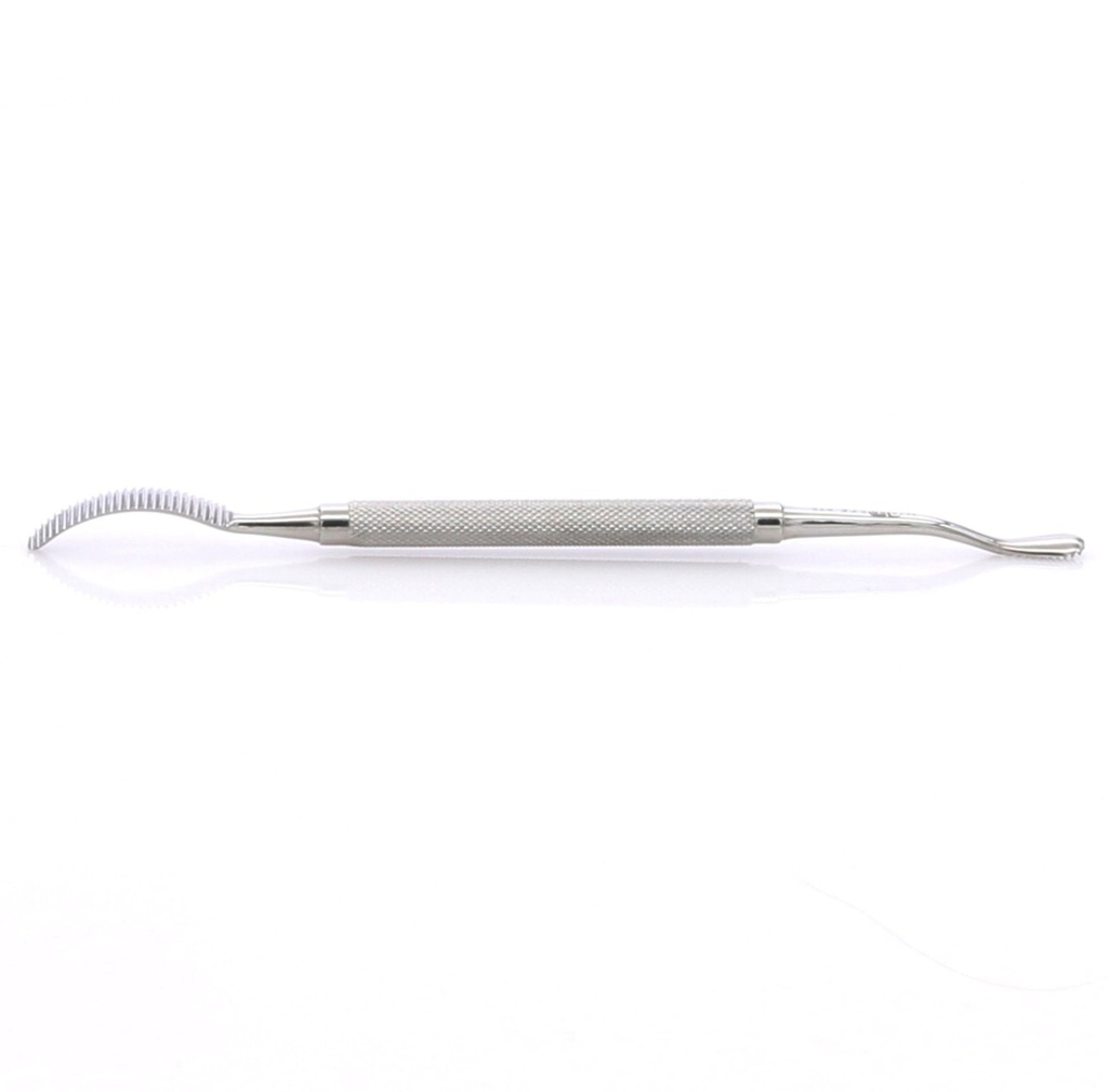 Lima para hueso doble Master: Recta y curva para cirugía dental.