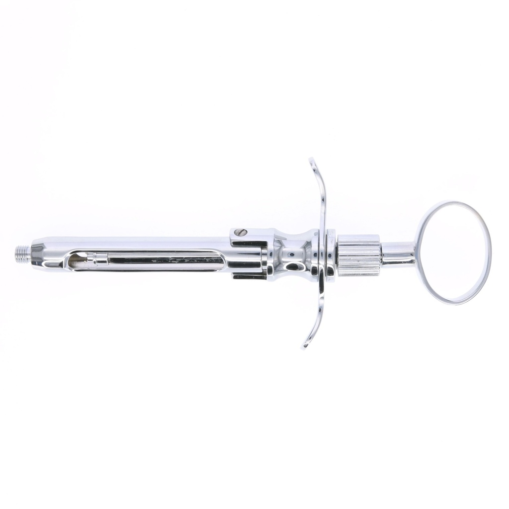 Jeringa anestesia dental Master con 3 ganchos y anillo articulado.