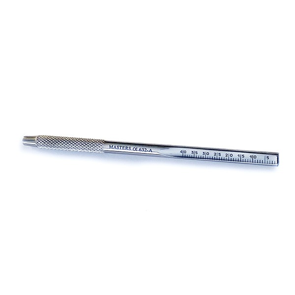 Mango de espejo dental Master con regla, rosca Cone Socket.