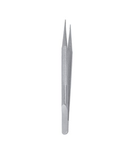 Pinza microcirugía recta Master 0.8mm, 18cm. Instrumental dental preciso.