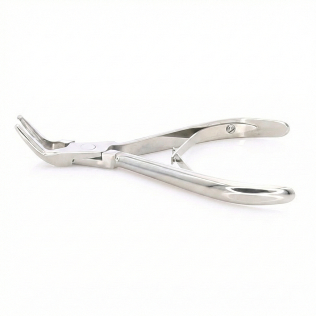 Pinza gubia Blumenthal angulada 45 Dg, marca MASTER.