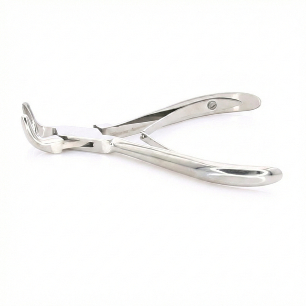 Pinza Gubia Blumenthal angulada 90º Master para cirugía dental.