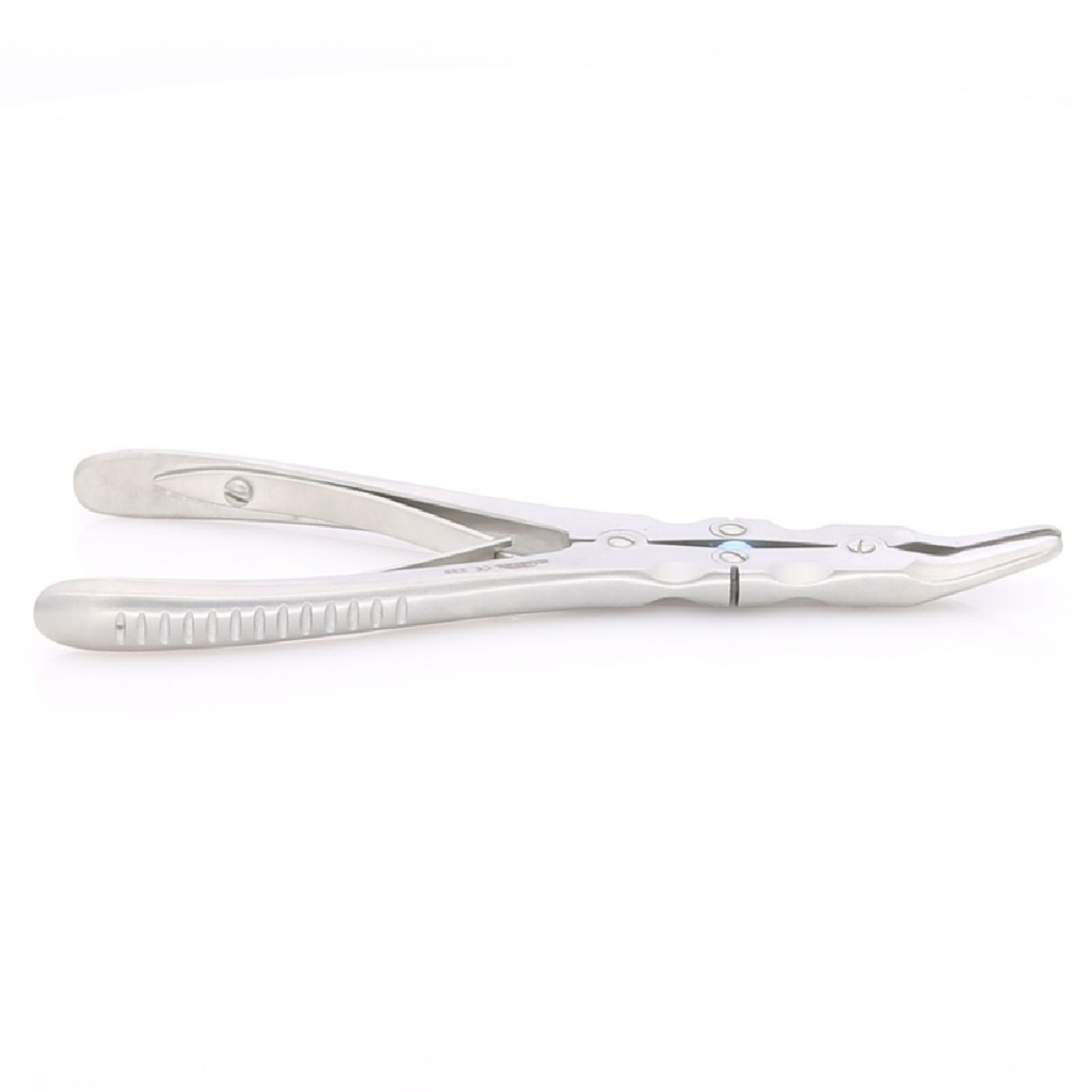 Pinza gubia Ruskin-Mini doble bisagra Master para odontología.