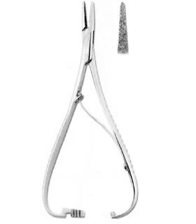 Pinza Matieu MASTER 14cm porta aguja ligadura metálica dental