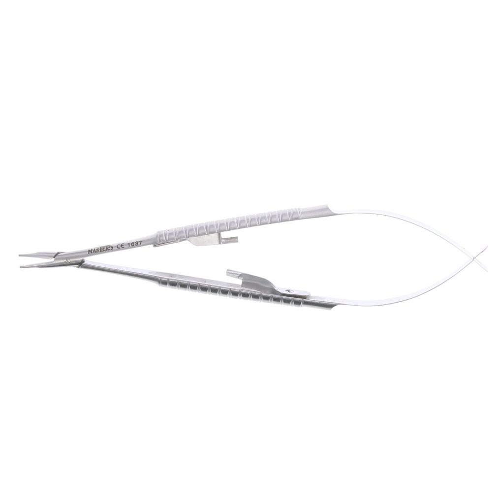 Porta Agujas Curvo Microcirugía 15 cm Master. Instrumento dental preciso.