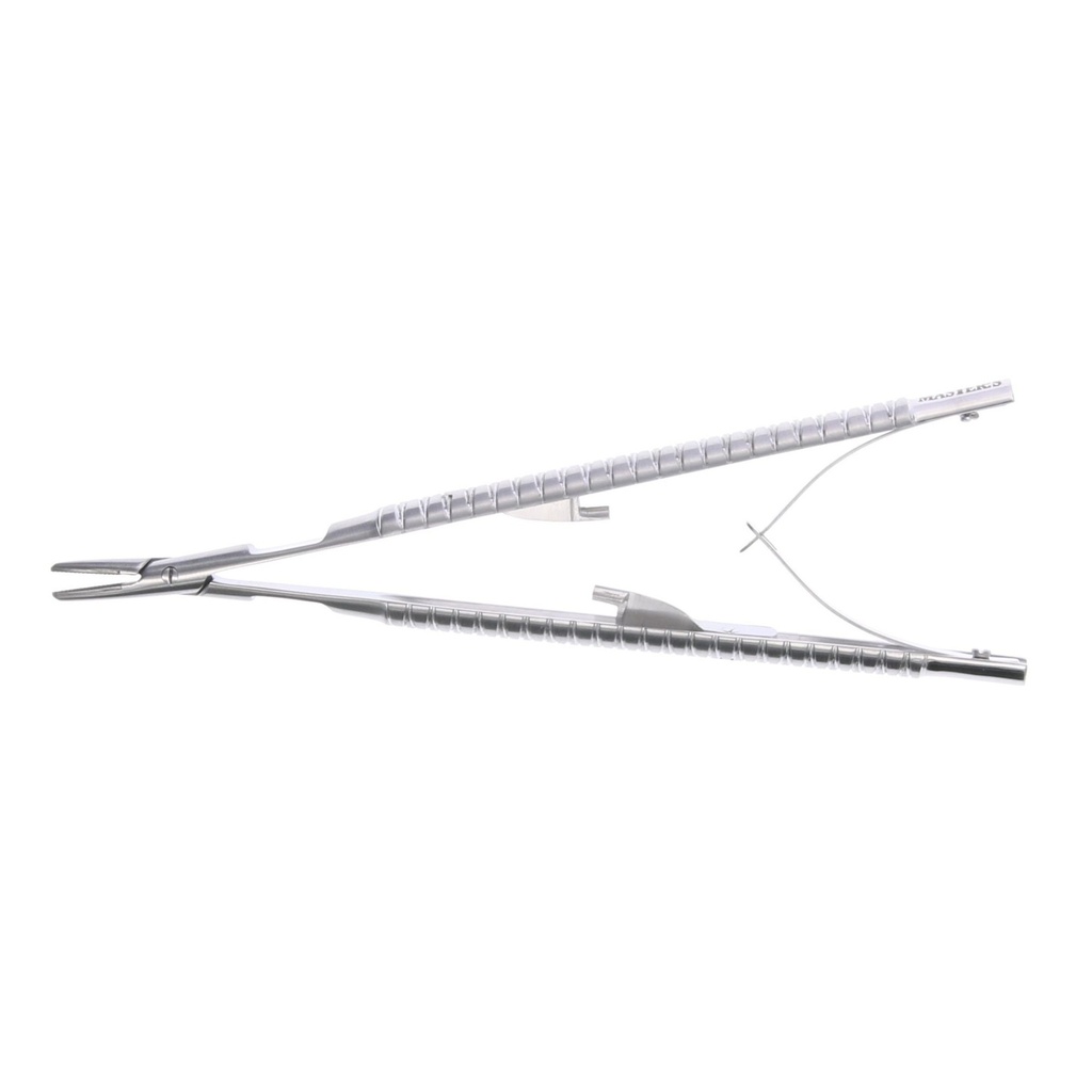 Porta-agujas Castroviejo Tungsteno 13cm Master. Instrumental dental preciso.
