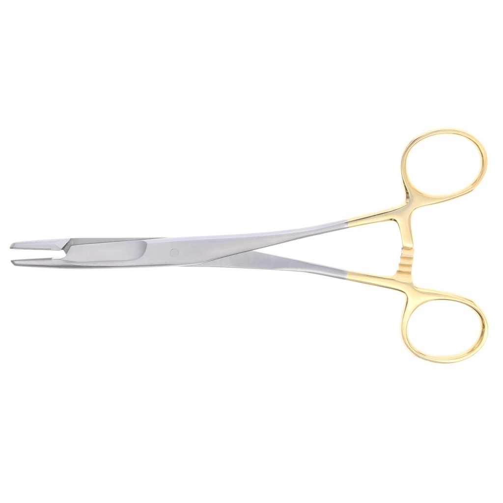 Porta-agujas Olson-Hegar Tungsteno 16cm Master. Instrumento dental.