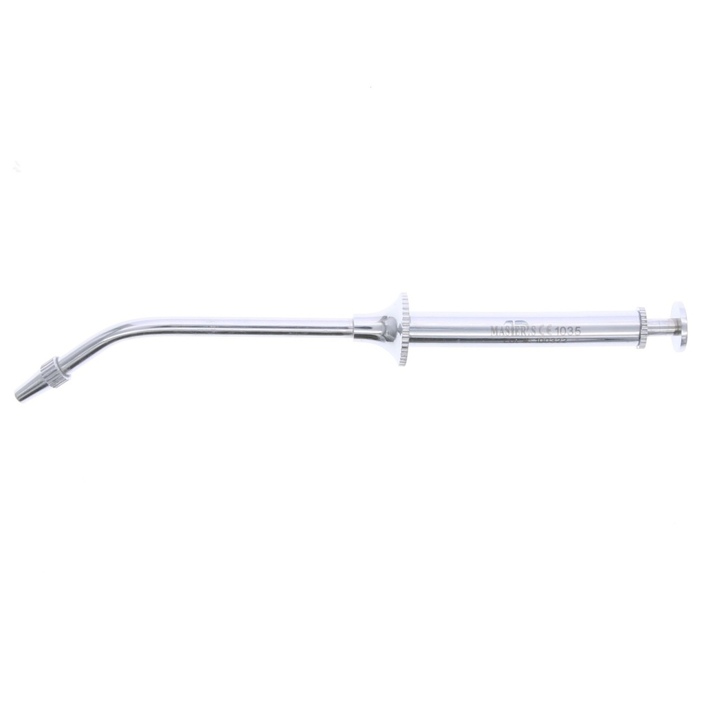 Porta amalgama MASTER con punta angulada 45º para odontología.