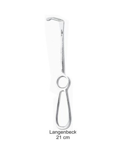 Separador de Langenbeck (21 cm) 40x10mm