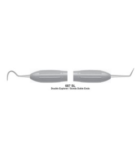 Sonda doble endo Master, mango silicona 10mm.