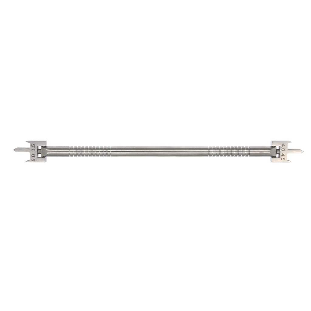 Medidor brackets Master: Posicionamiento preciso con cabeza basculante.