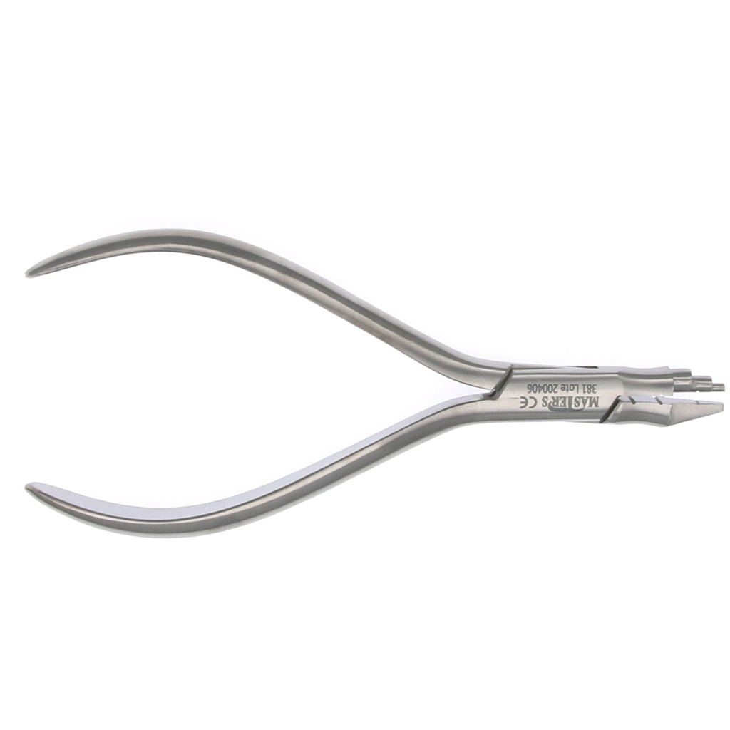 Alicate Young Master para doblar alambre redondo dental.