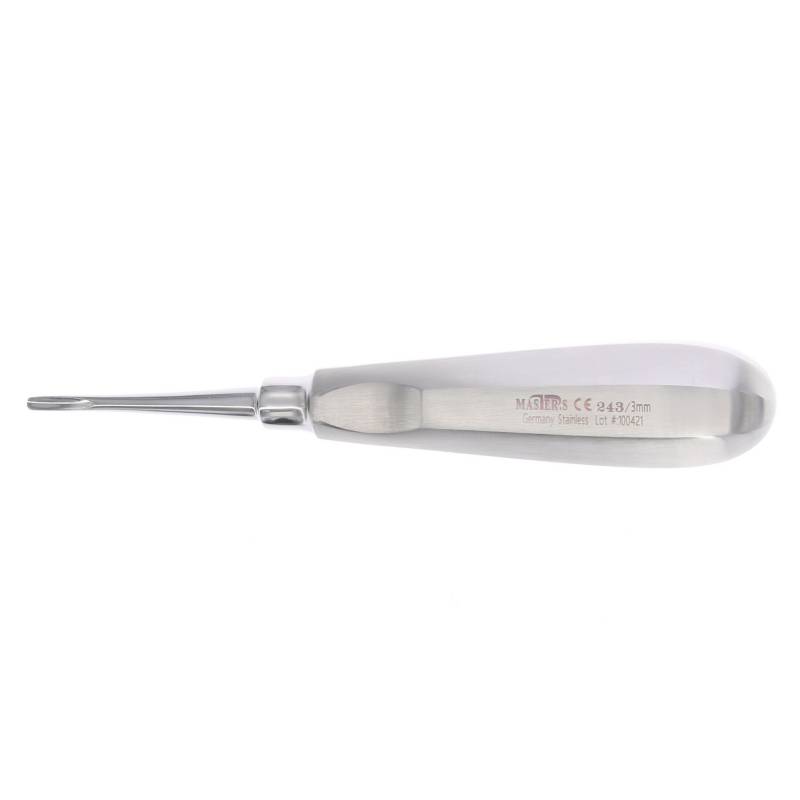 Botador Bein Recto MASTER, punta cóncava para odontología.