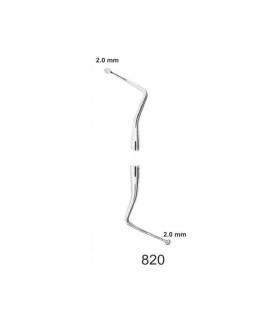 Excavador dental largo bola partida MASTER. Instrumento odontológico.