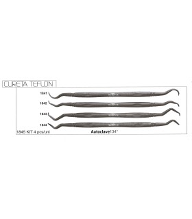 Cureta teflón implantes Master. Modelos varios. Limpieza dental profesional.