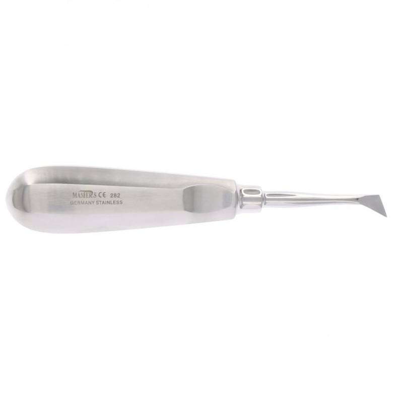 Botador Cryer triangular MASTER para extracciones dentales.