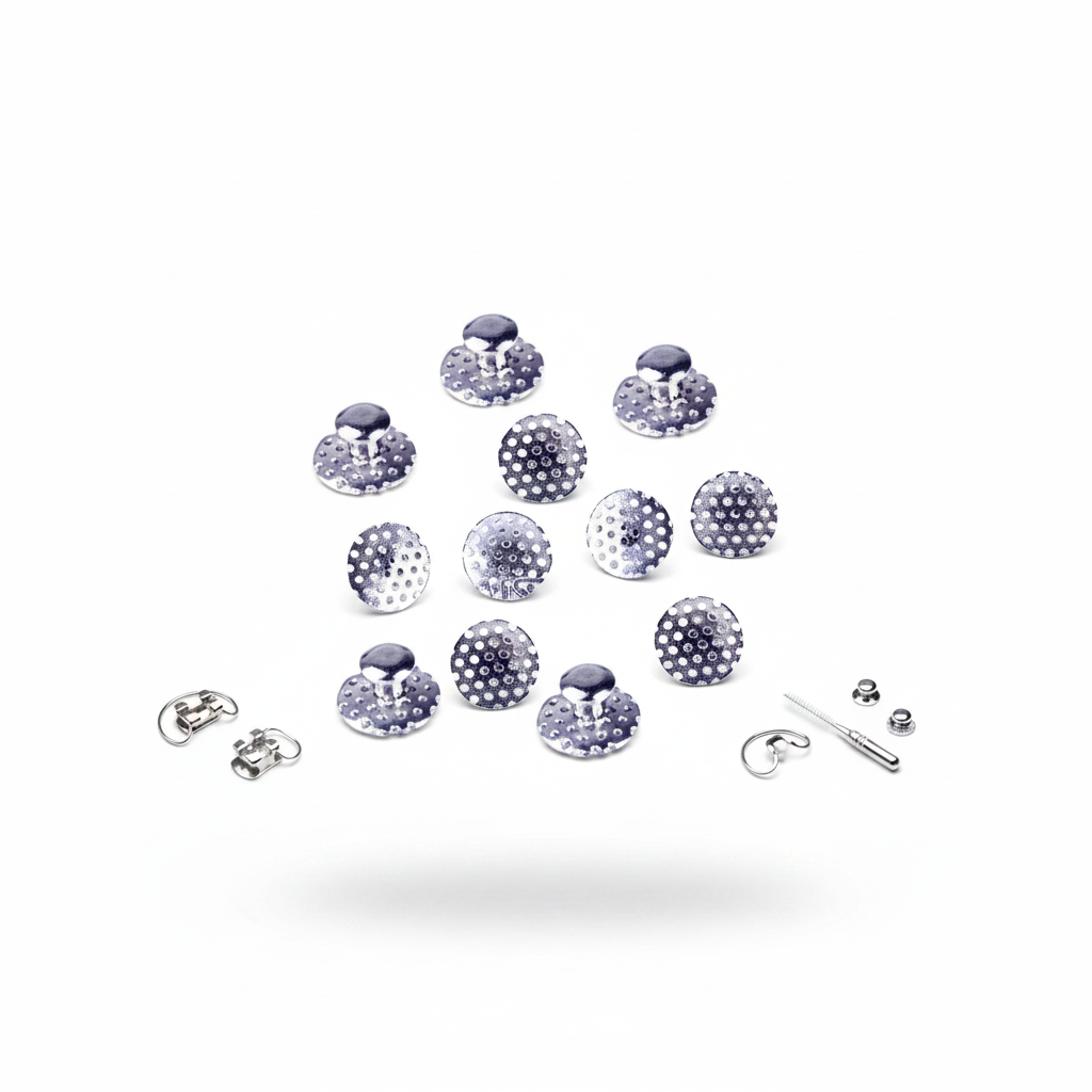 Botones Linguales Perforados / Fenestrados