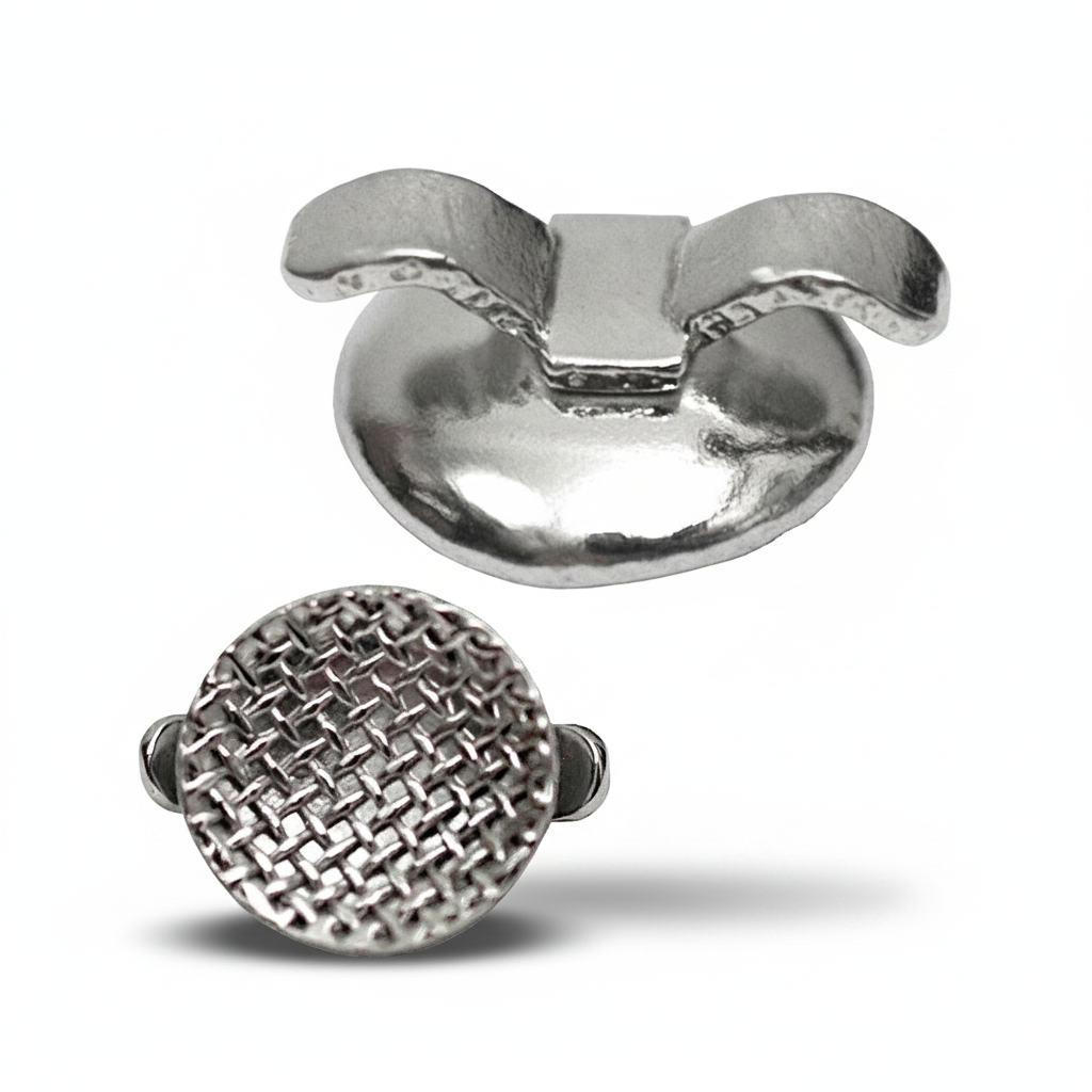 Botón Lingual con Ganchos de Sujeción