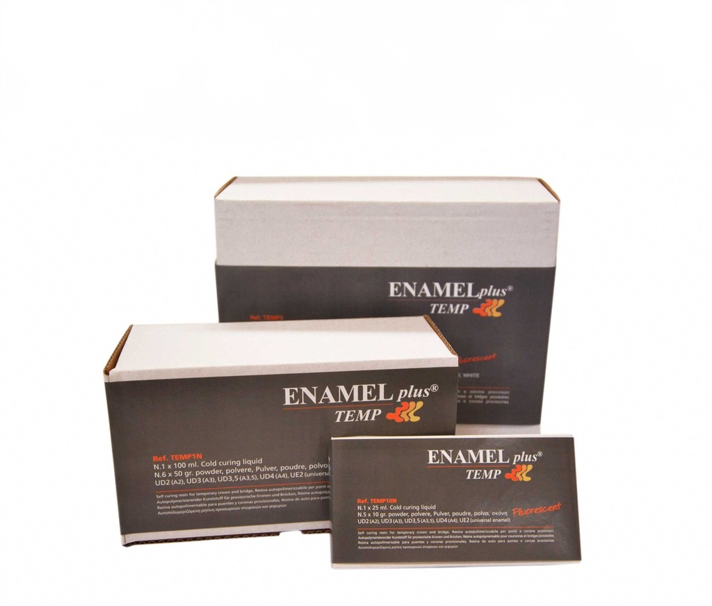 Enamel Plus Temp · Kit introductorio de resinas para provisionales