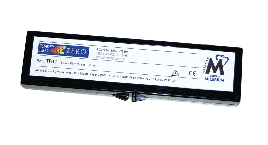 Tender Fiber ZERO · Fibra de polietileno para refuerzo de prótesis (17 m)