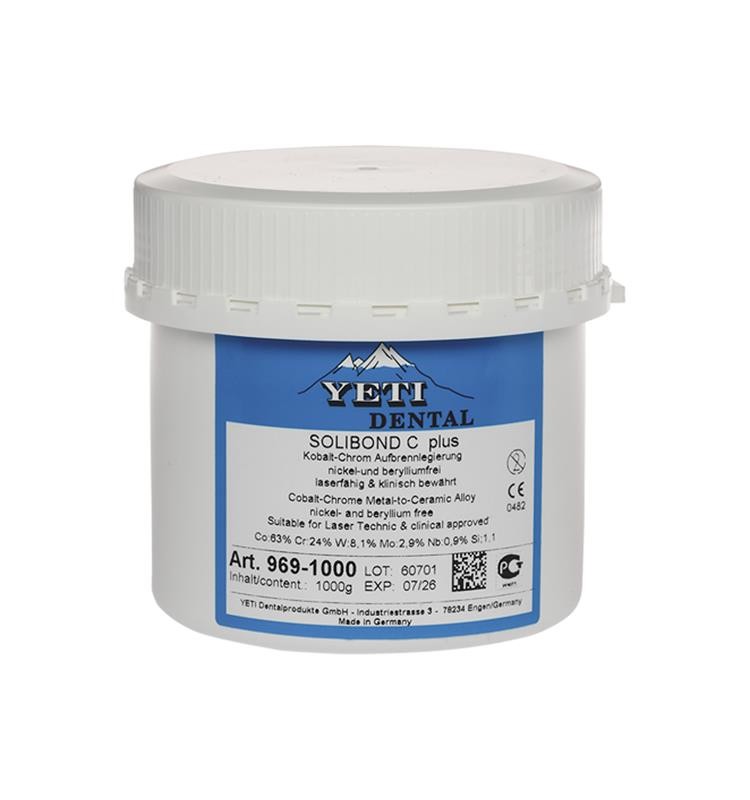 Aleación Solibond C plus de cromo-cobalto Yeti Dental para metal-cerámica (1 kg)