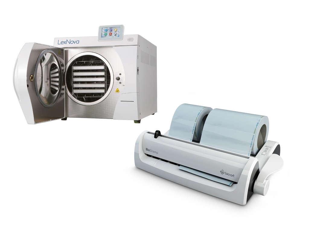 Pack de esterilización: autoclave LexNova EGO 23 l y selladora Bio Stamp