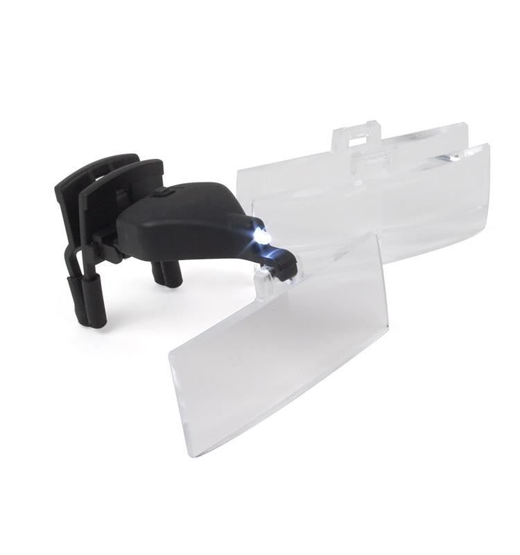Lupa binocular con luz LED y lentes intercambiables Technoflux