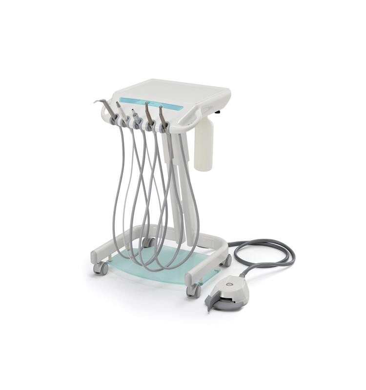 Unidad dental rodable Zilfor Air Car con jeringa y 2 mangueras M4