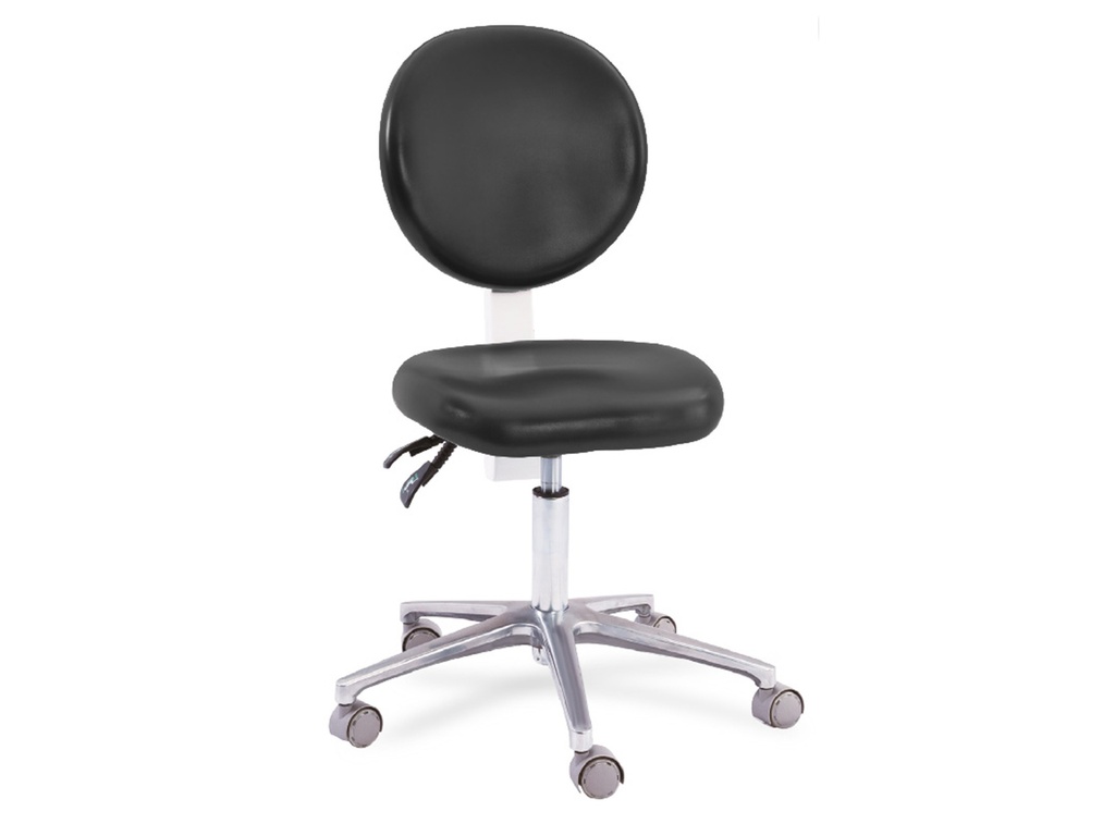 Taburete dental negro Technoflux V1