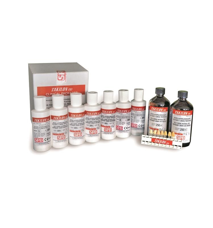 Resina autopolimerizable Takilon BB para provisionales (100 g)