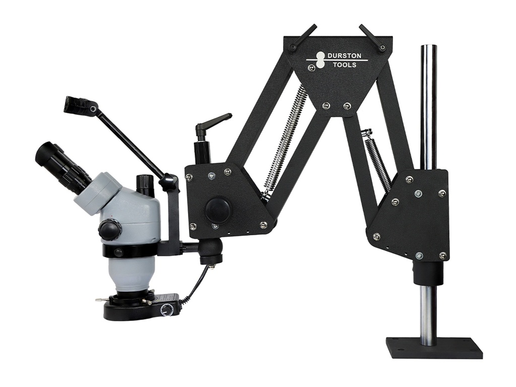 Microscopio trinocular Durston T70 con zoom 7x-45x