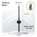 II3-J12-025 Carburo 3mm Zirconio, Pmma,Peek,