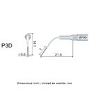 Punta ultrasonidos P3D | Perio, Diamantada