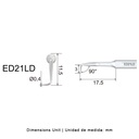 Punta ultrasonidos ED21LD  | Endo Diamantada