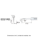 Punta ultrasonidos ED21RD  | Endo Diamantada