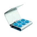 Soporte 6 puntas acero inoxidable con cubierta