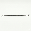 Atacador Doble Lanza de titanio (Mango Tornado) 8mm Negro