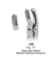 Forceps de Extaccion Molar superior derecho fig.17