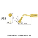 Punta cirugía Woodpecker US2 para Mectron (Cirugía), Woodpecker Surgic Touch, Ultrasurgery y otros | Osteotomía