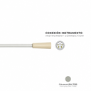 Manguera para ultrasonidos Cefla® Anthos UPZ7, Stern Weber SC-A3 y Castellini Piezolight 6, open end, 160cm, gris oscuro